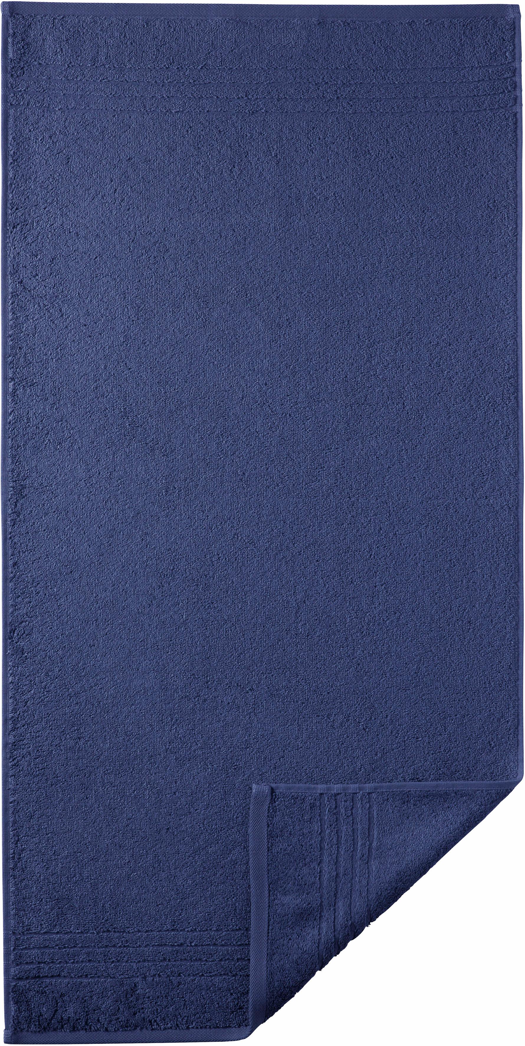Egeria Handtücher "Madison", (2 St., 2er Set Handtücher 50 x 100 cm), Uni-Programm mit Streifenbordüre, reine Baumwolle von Egeria