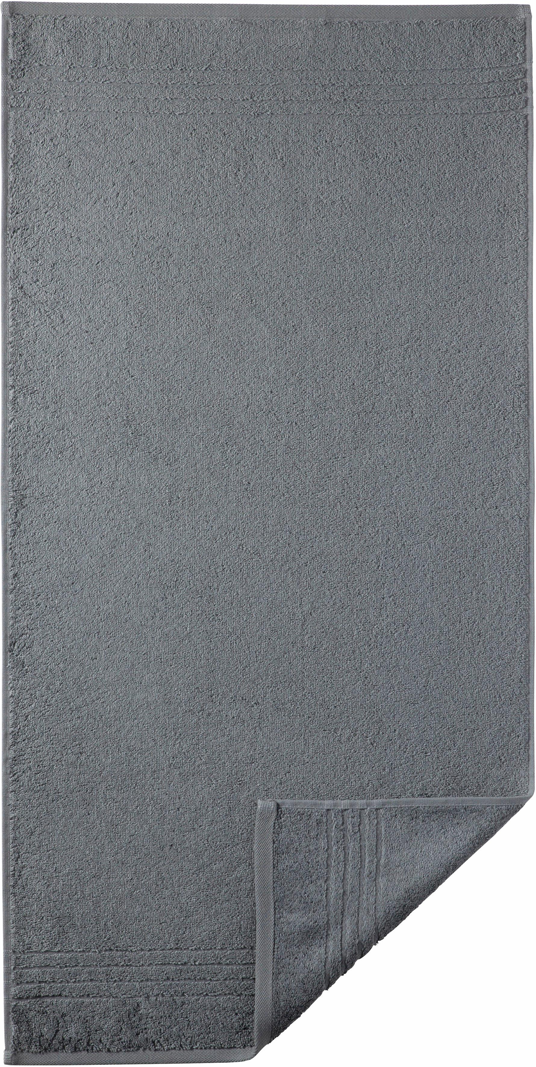Egeria Handtücher "Madison", (2 St., 2er Set Handtücher 50 x 100 cm), Uni-Programm mit Streifenbordüre, reine Baumwolle von Egeria