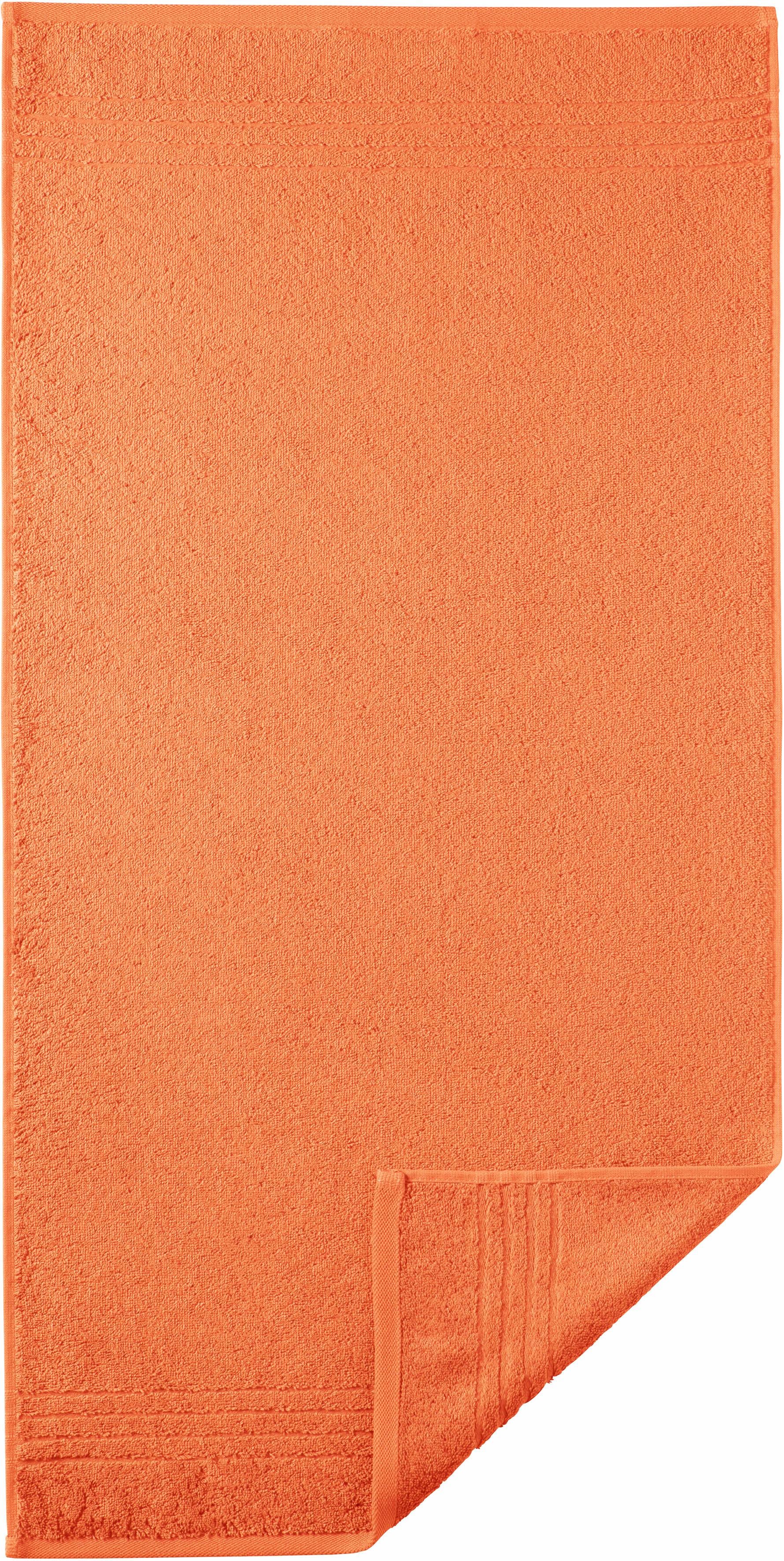 Egeria Handtücher "Madison", (2 St., 2er Set Handtücher 50 x 100 cm), Uni-Programm mit Streifenbordüre, reine Baumwolle von Egeria
