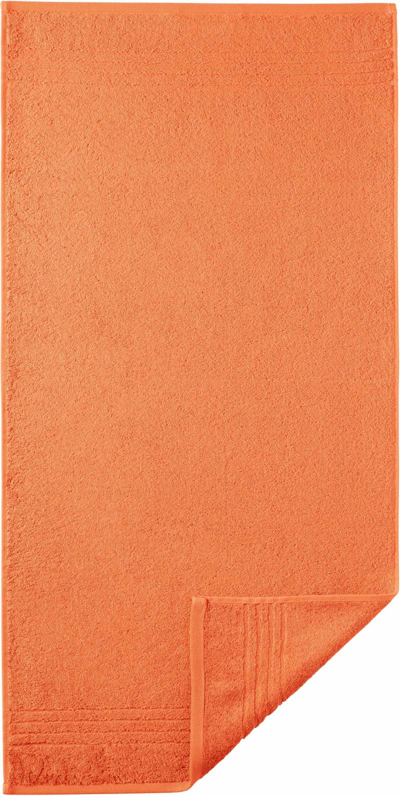 Egeria Handtücher "Madison", (2 St., 2er Set Handtücher 50 x 100 cm), Uni-Programm mit Streifenbordüre, reine Baumwolle von Egeria