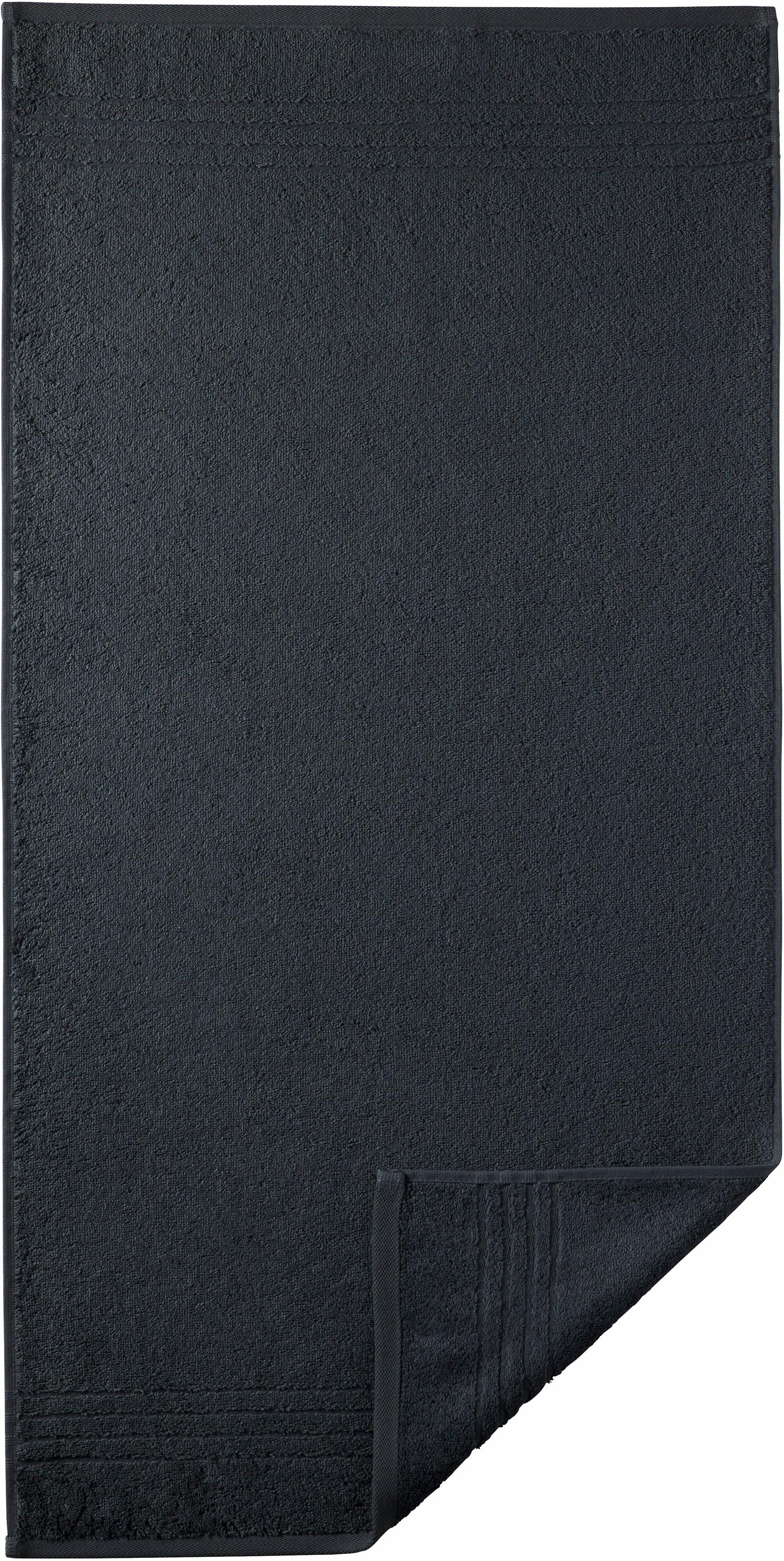 Egeria Handtücher "Madison", (2 St., 2er Set Handtücher 50 x 100 cm), Uni-Programm mit Streifenbordüre, reine Baumwolle von Egeria