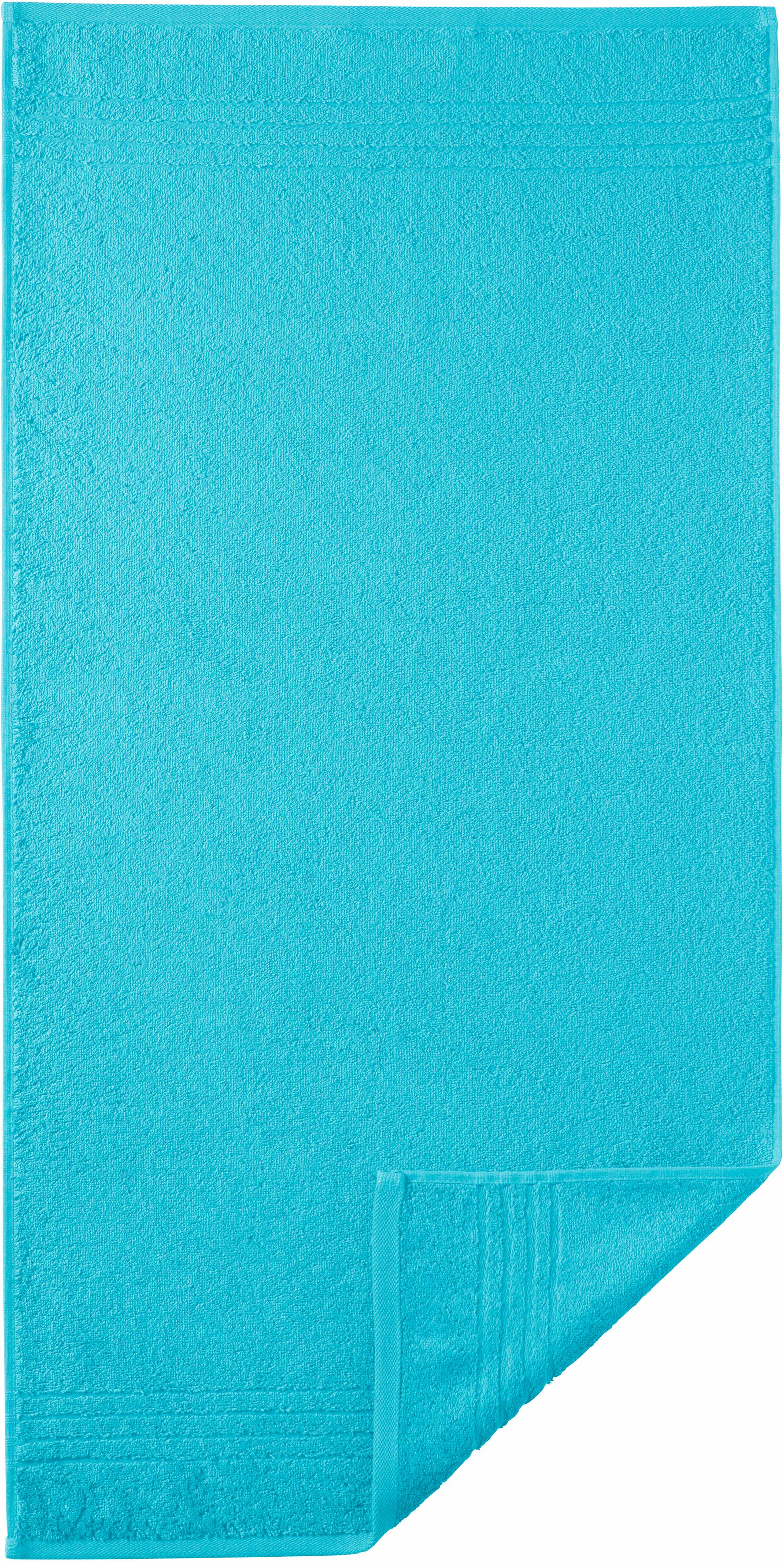 Egeria Handtücher "Madison", (2 St., 2er Set Handtücher 50 x 100 cm), Uni-Programm mit Streifenbordüre, reine Baumwolle von Egeria