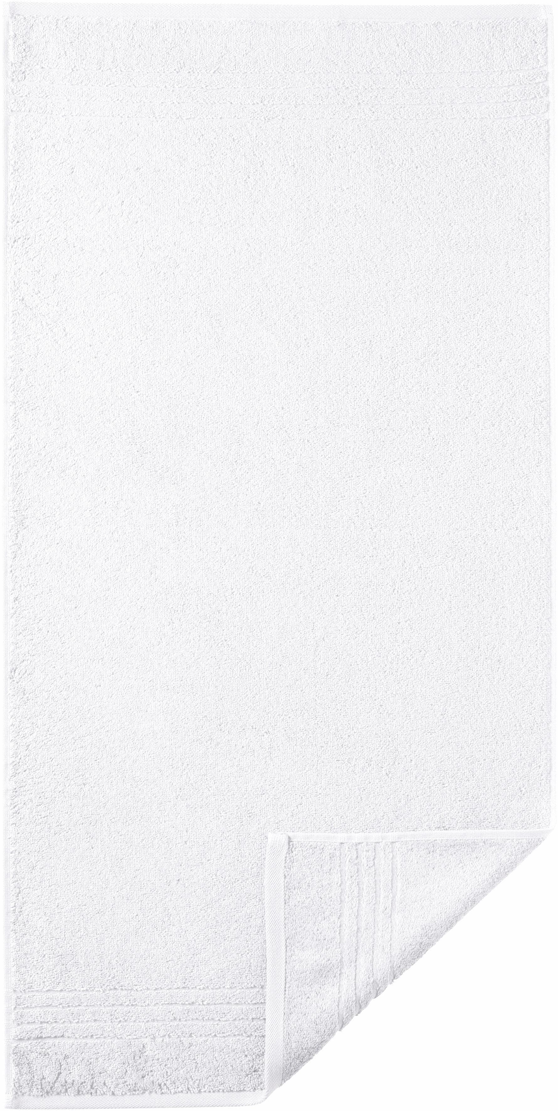 Egeria Handtücher "Madison", (2 St., 2er Set Handtücher 50 x 100 cm), Uni-Programm mit Streifenbordüre, reine Baumwolle von Egeria
