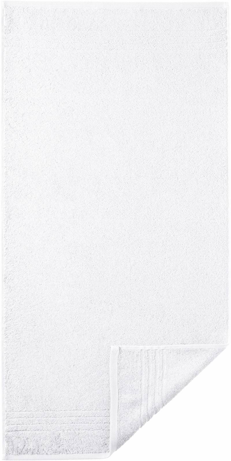 Egeria Handtücher "Madison", (2 St., 2er Set Handtücher 50 x 100 cm), Uni-Programm mit Streifenbordüre, reine Baumwolle von Egeria