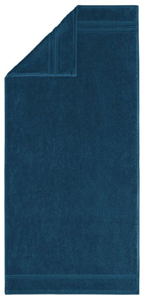 Egeria Handtücher "Manhatten Gold", (2 St., 2er Set Handtücher 50 x 100 cm), Uni Programm mit Streifenbordüre, reine Baumwolle von Egeria