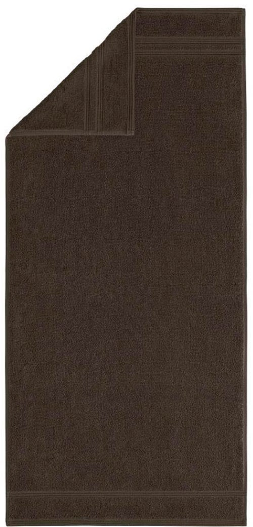 Egeria Handtücher "Manhatten Gold", (2 St., 2er Set Handtücher 50 x 100 cm), Uni Programm mit Streifenbordüre, reine Baumwolle von Egeria