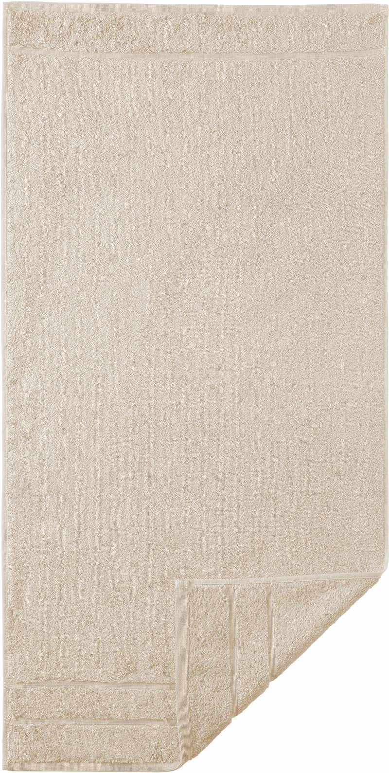 Egeria Handtücher "Prestige", (2 St., 2er Set Handtücher 50 x 100 cm), Uni Programm mit Streifenbordüre, SUPIMA Baumwolle von Egeria
