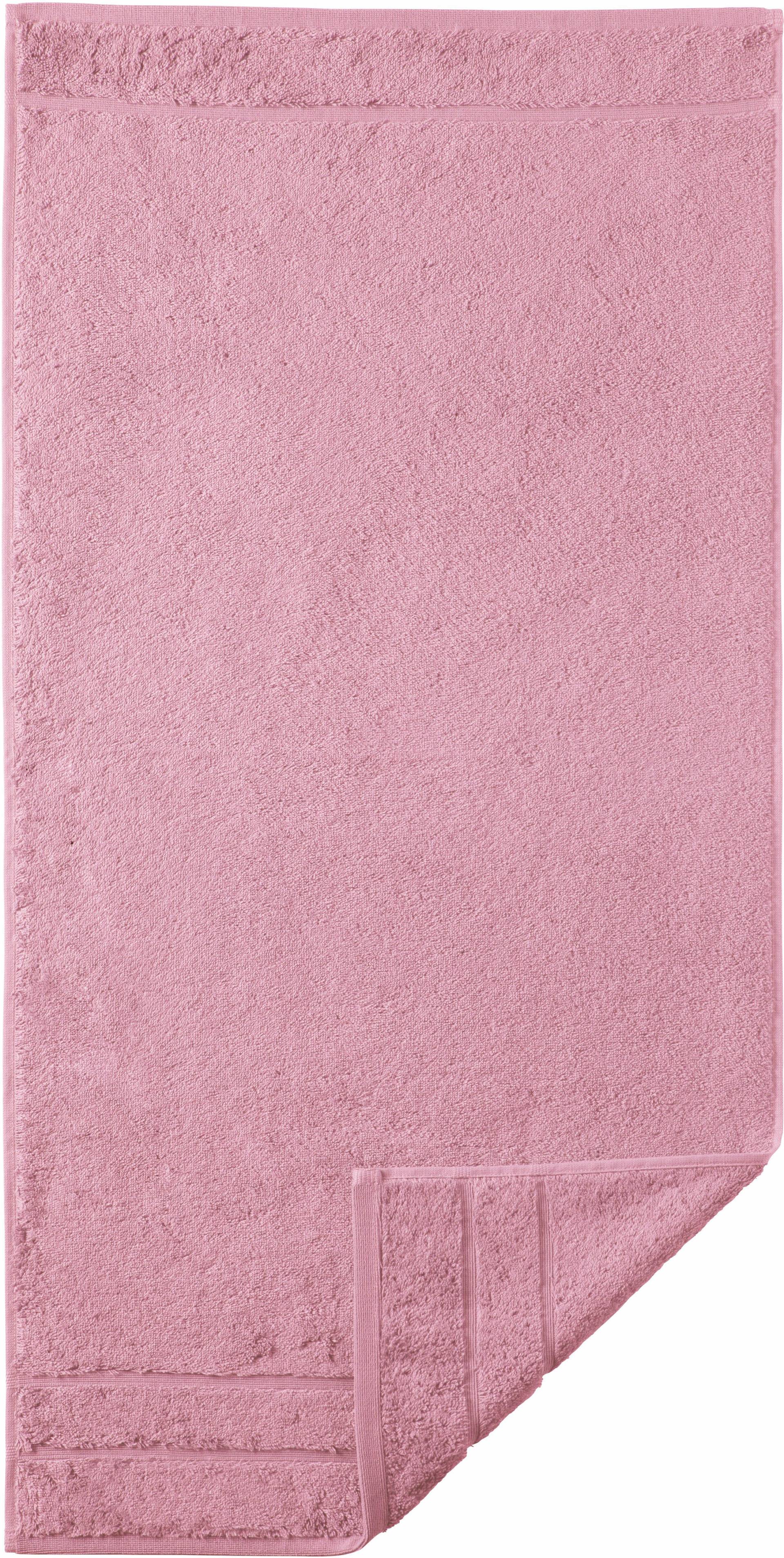 Egeria Handtücher "Prestige", (2 St., 2er Set Handtücher 50 x 100 cm), Uni Programm mit Streifenbordüre, SUPIMA Baumwolle von Egeria