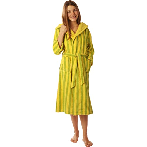 Egeria Nicki citron yellow Jugend Bademantel 140 100% Baumwolle von Egeria