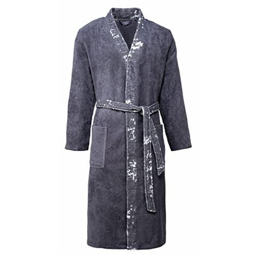 Egeria Remo stone Herren Kimono Bademantel L 100% Baumwolle von Egeria