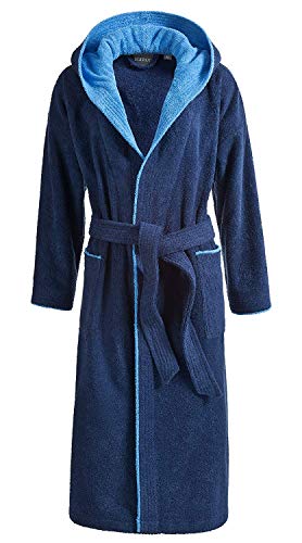 Egeria Cairo dark blue Bademantel Schalkragen Größe L für Damen und Herren von Egeria