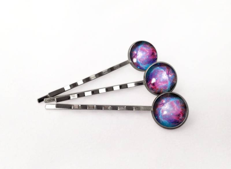 3 Stück Haarklammern Nebelfleck, 0178Hp von EgginEggHandmade