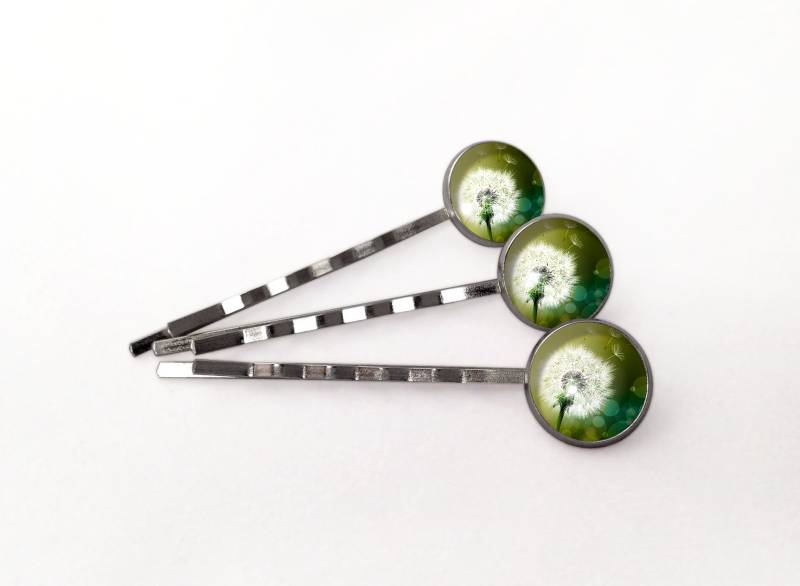 3 Stück Haarklammern Pusteblume, 0395Hp von EgginEggHandmade