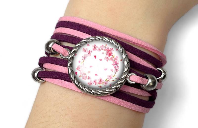 Armband Kirschblüte - 0977 von EgginEggHandmade