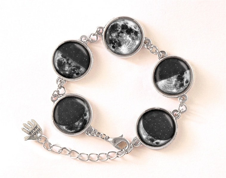 Armband Mond, Mondphases, 0108Bos von EgginEggHandmade