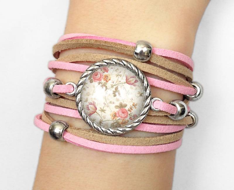 Armband Retro Rosen - 0509 von EgginEggHandmade