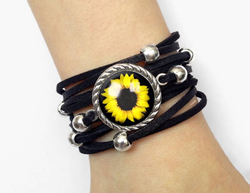 Armband Sonnenblume - 0388 von EgginEggHandmade