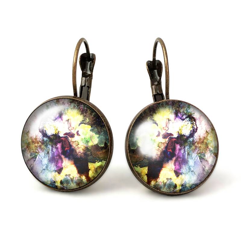 Große Ohrringe Bunte Fantasie, 0446Erb von EgginEggHandmade