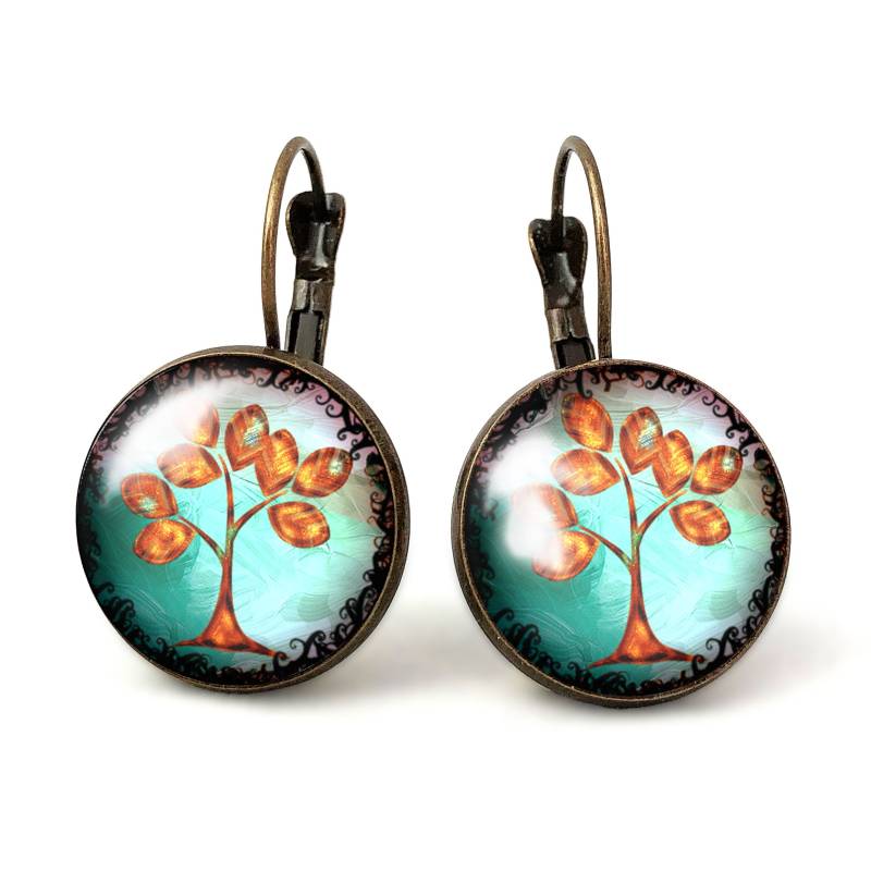 Große Ohrringe Goldener Baum, 0602Erb von EgginEggHandmade