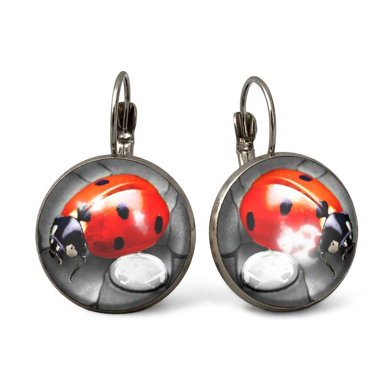 Große Ohrringe Marienkäfer, 0101Ers von EgginEggHandmade