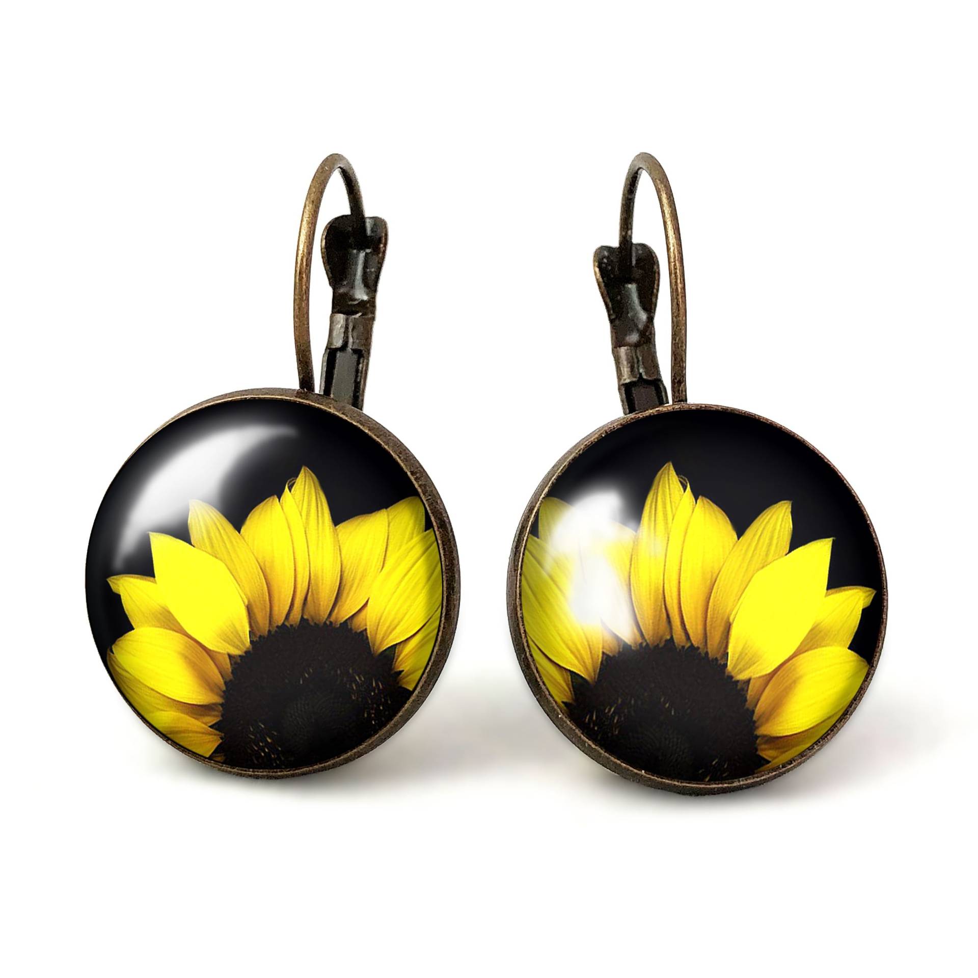 Große Ohrringe Sonnenblumen, 0388Erb von EgginEggHandmade