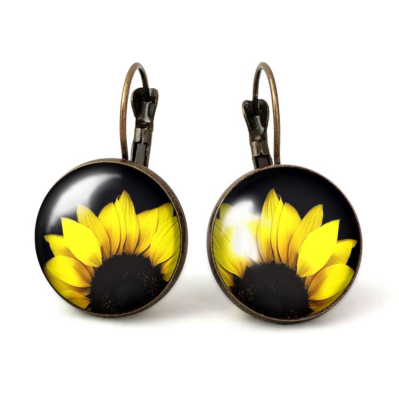 Große Ohrringe Sonnenblumen, 0388Erb von EgginEggHandmade