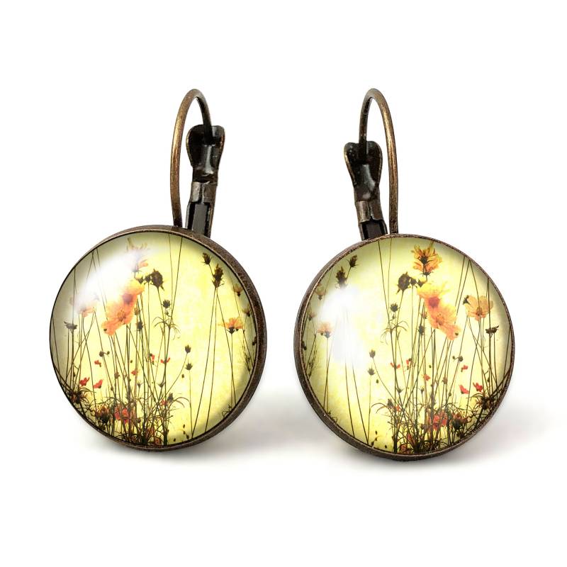 Große Ohrringe Wildblumen, 0213Erb von EgginEggHandmade