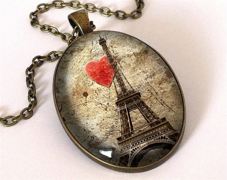 Ich Liebie Paris Große Kette, 0487Opb von EgginEggHandmade