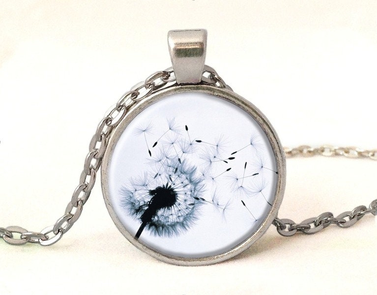 Kette Pusteblume, Pusteblume Schmuck, 0216Pos von EgginEggHandmade