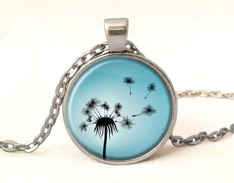 Kette Pusteblume, Pusteblume Schmuck, 0217Pos von EgginEggHandmade