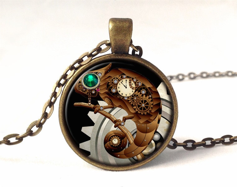 Kette Steampunk, 0574Pb von EgginEggHandmade
