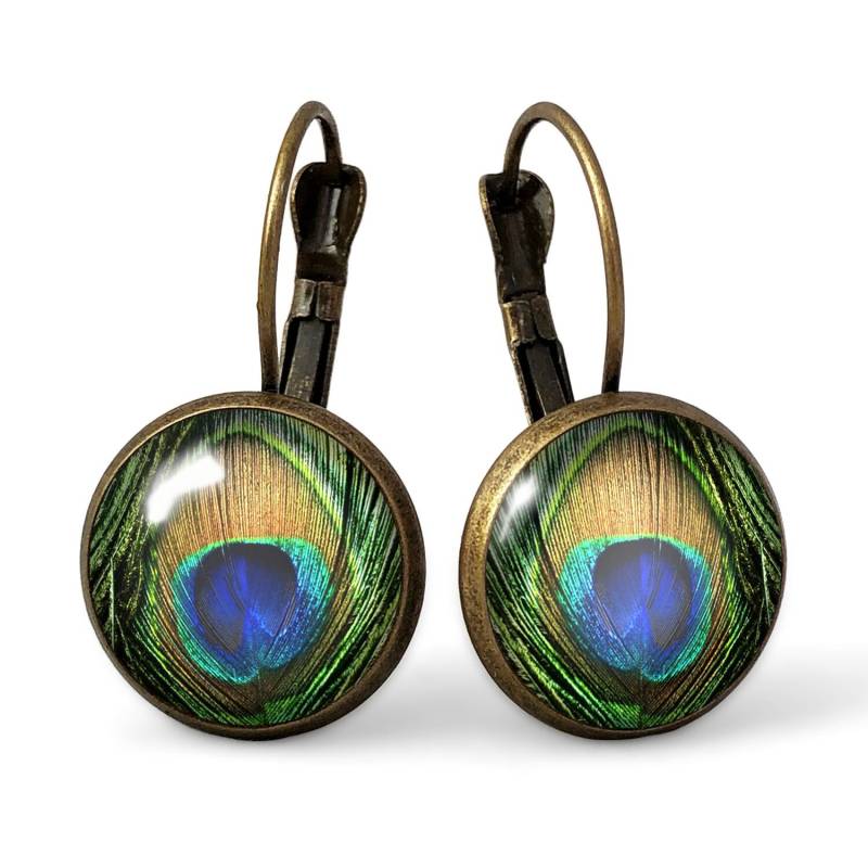 Ohrringe Pfau Auge, 0111Erb von EgginEggHandmade