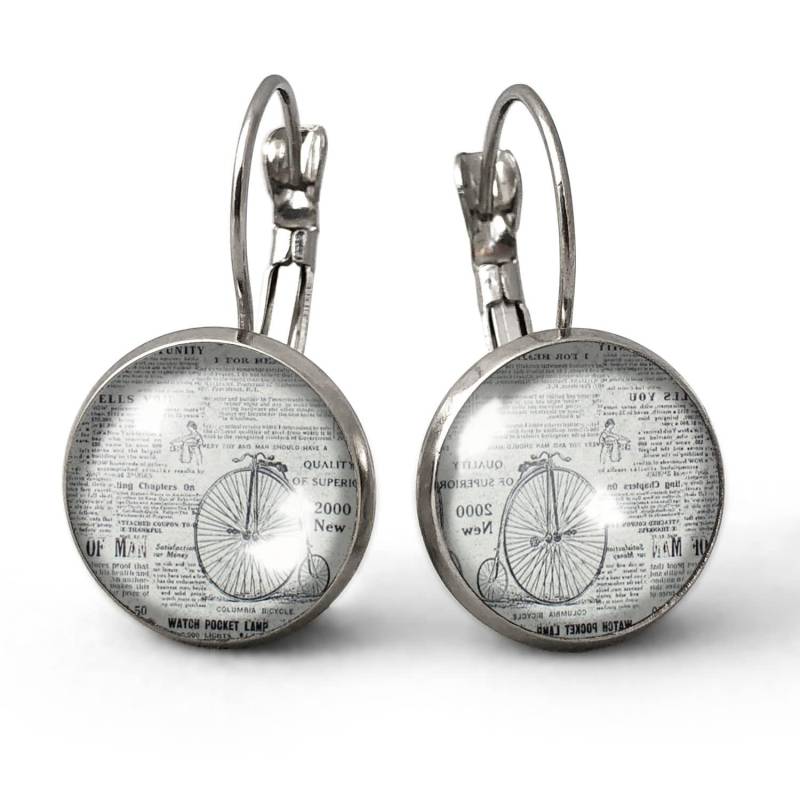 Ohrringe Zeitung, 0169Ers von EgginEggHandmade