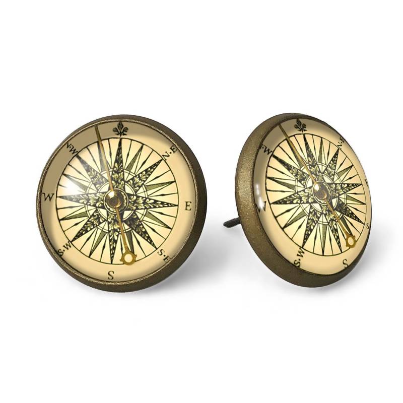 Ohrstecker Foto Kompass, 0145Esb von EgginEggHandmade