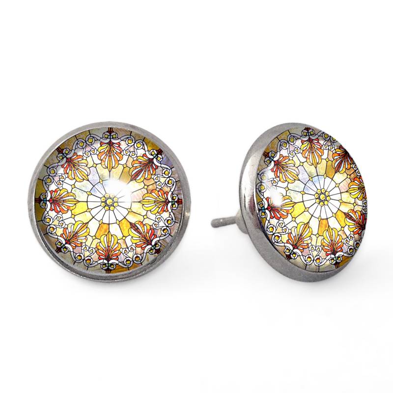 Ohrstecker Glasmalerei, 0741Ess von EgginEggHandmade