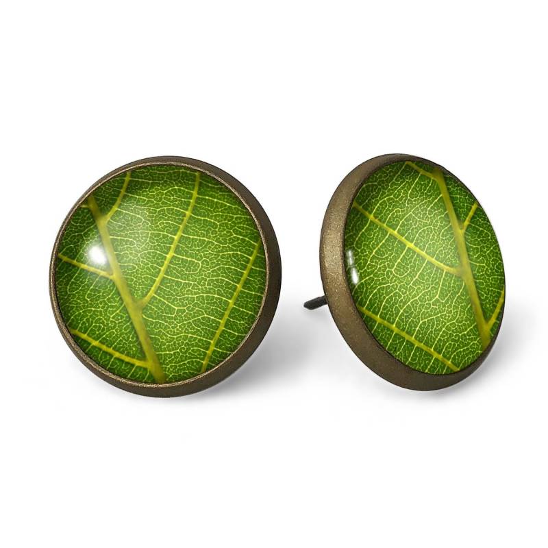 Ohrstecker Grünes Blatt, 0157Esb von EgginEggHandmade