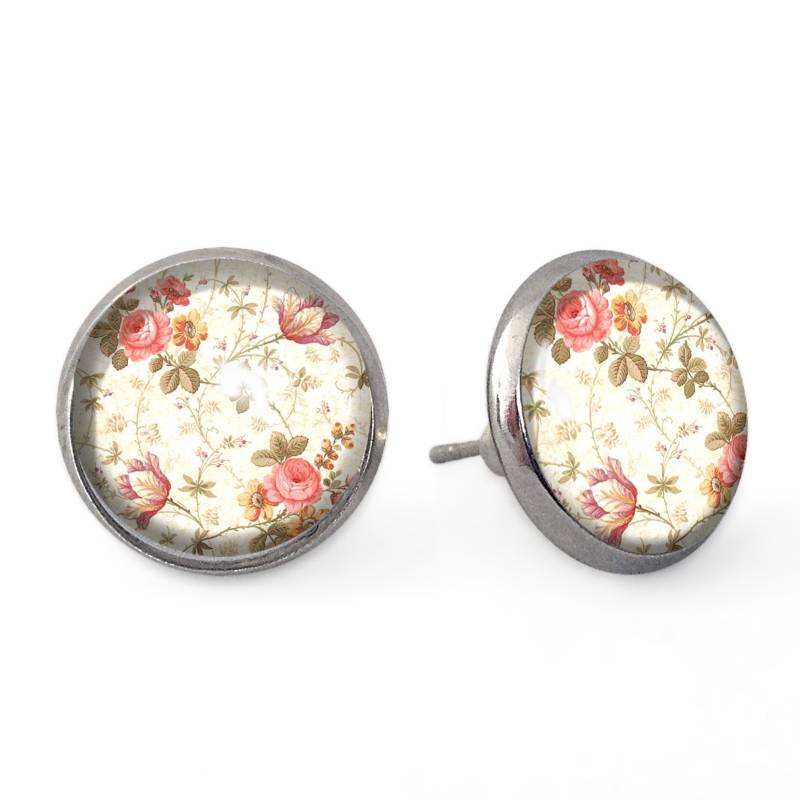 Ohrstecker Retro Rosen, 0509Ess von EgginEggHandmade