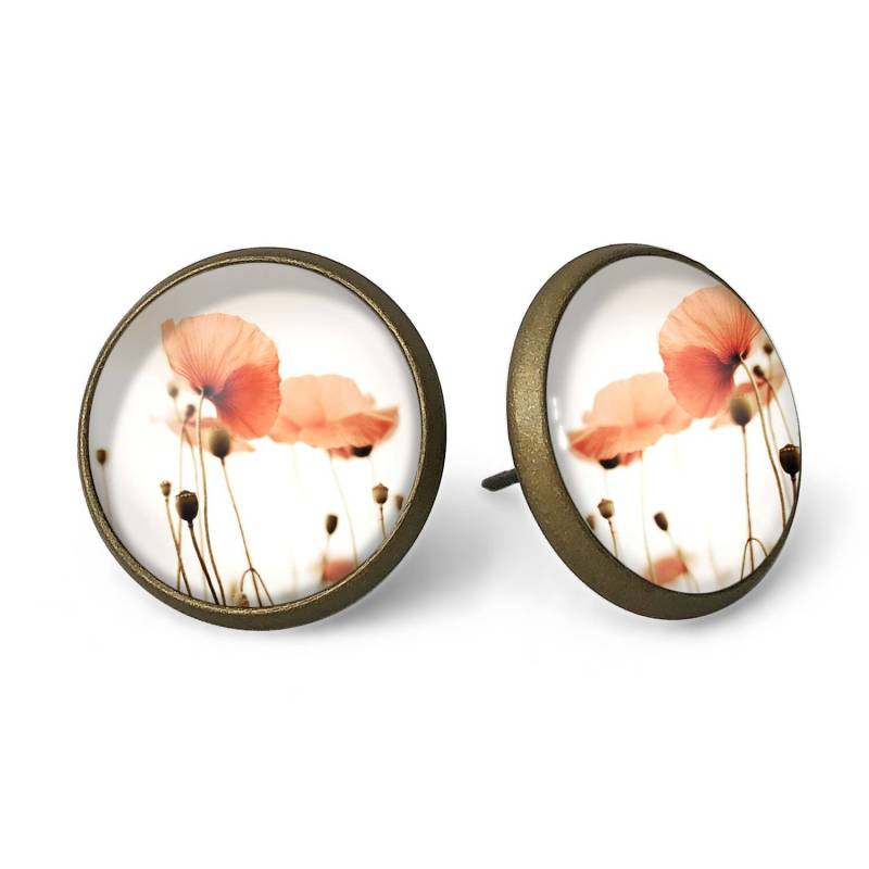 Ohrstecker Rote Mohnblumen, 0165Esb von EgginEggHandmade