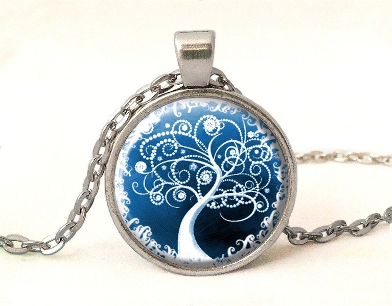 Schnee-Baum Kette, 0603Pos von EgginEggHandmade