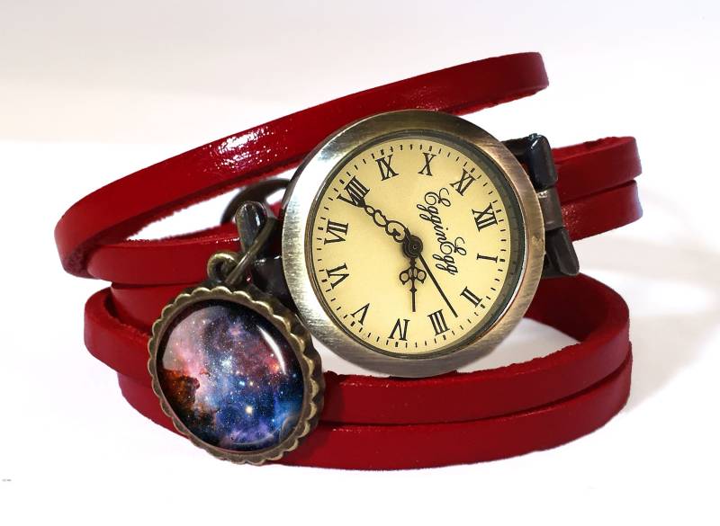 Wickeluhr Carina Nebel Echtleder, 0450Wr6 von EgginEggHandmade