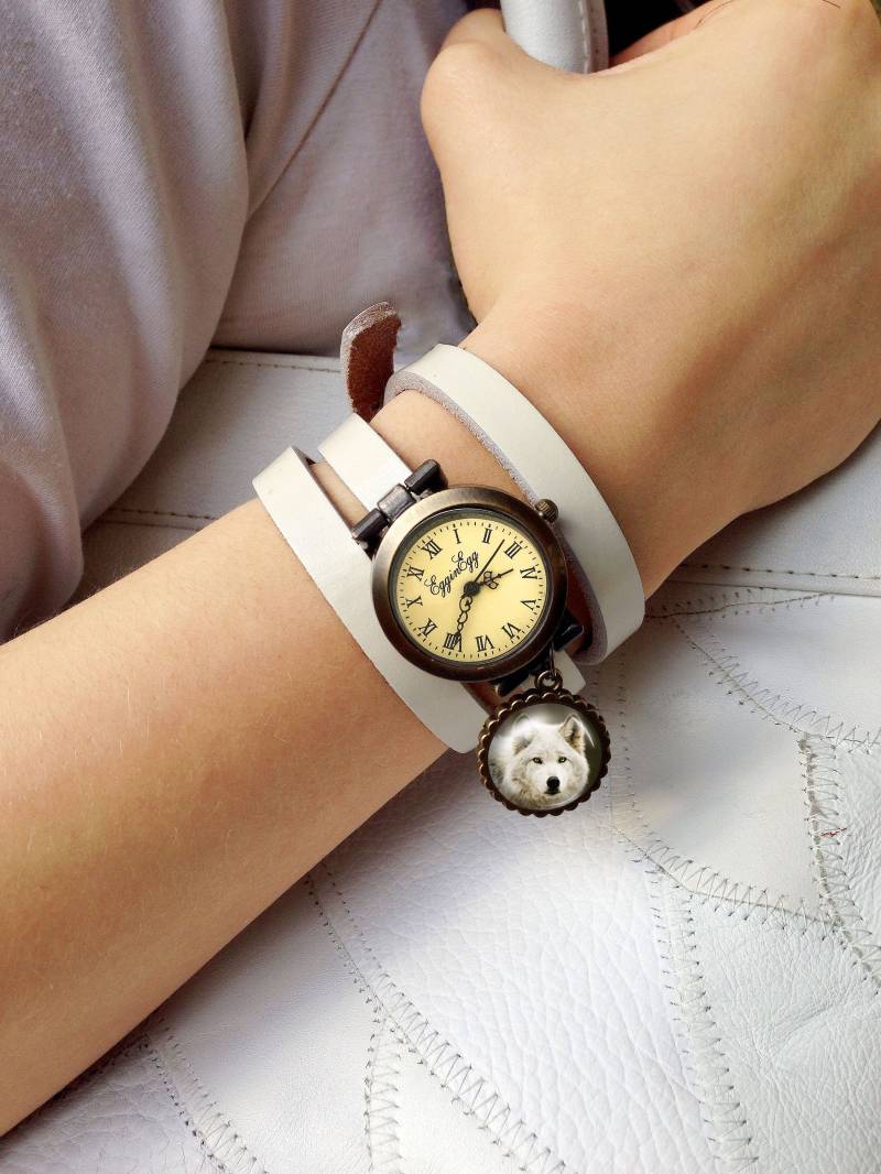 Wickeluhr Wolf Echtleder, 0732Ww von EgginEggHandmade