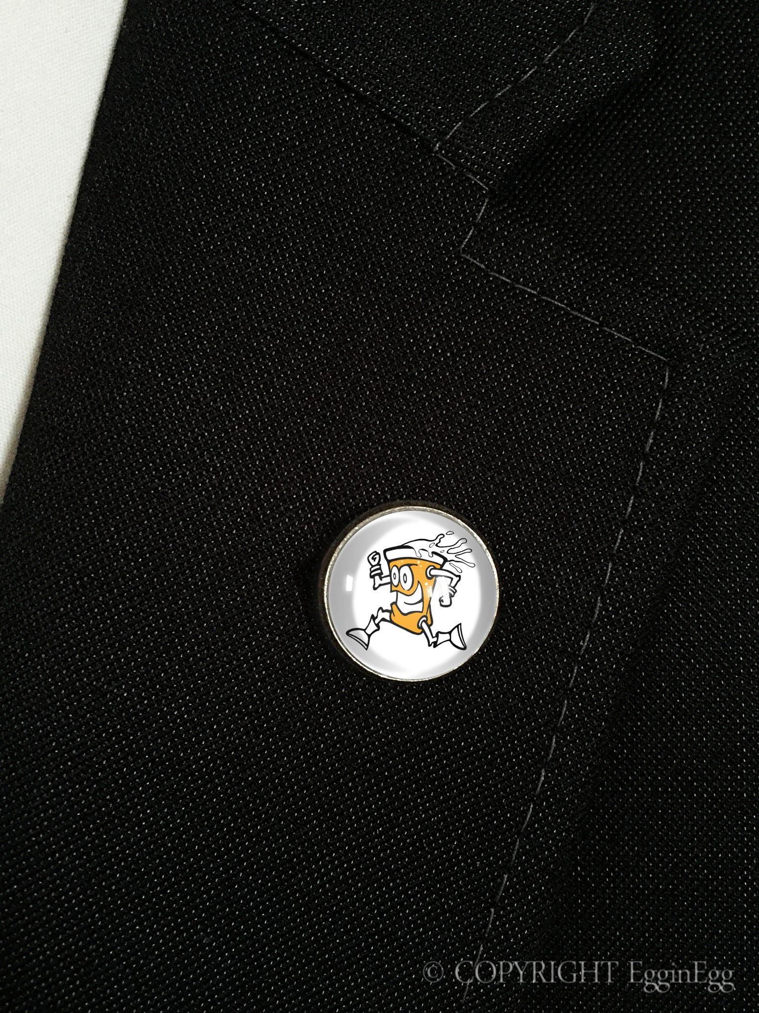 Anstecker Laufen Bier, 0887Lp von EgginEggMen