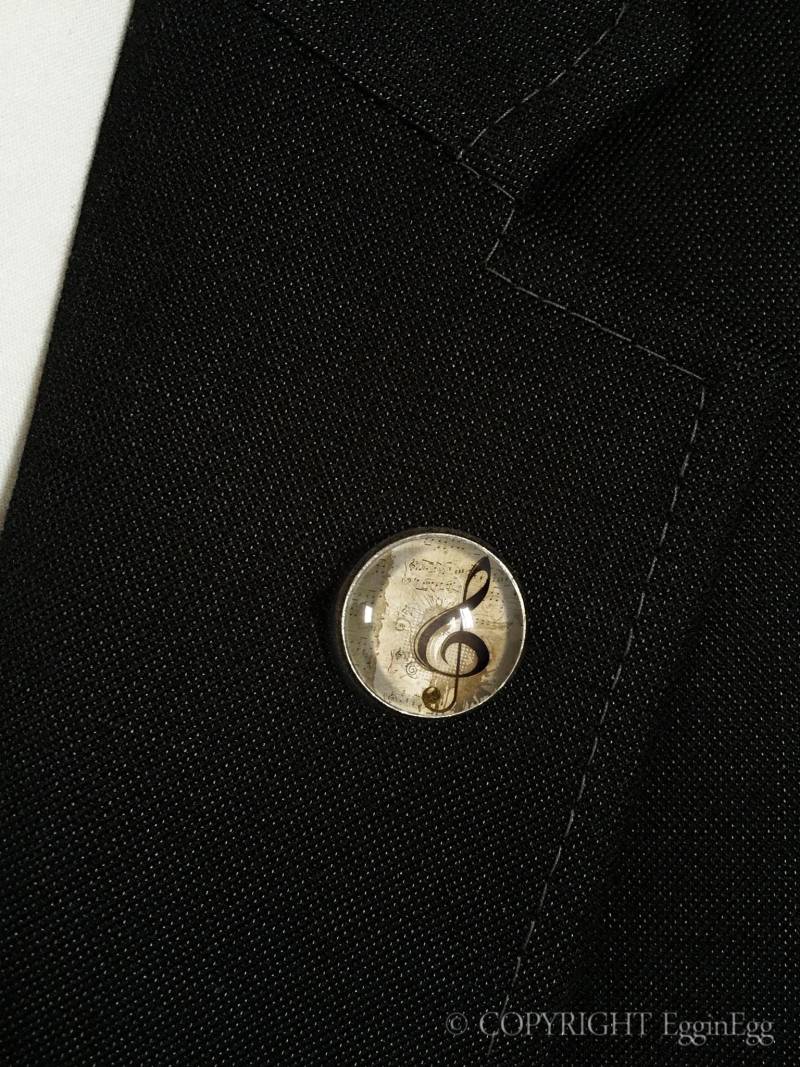 Anstecker Violinschlüssel, 0498Lp von EgginEggMen