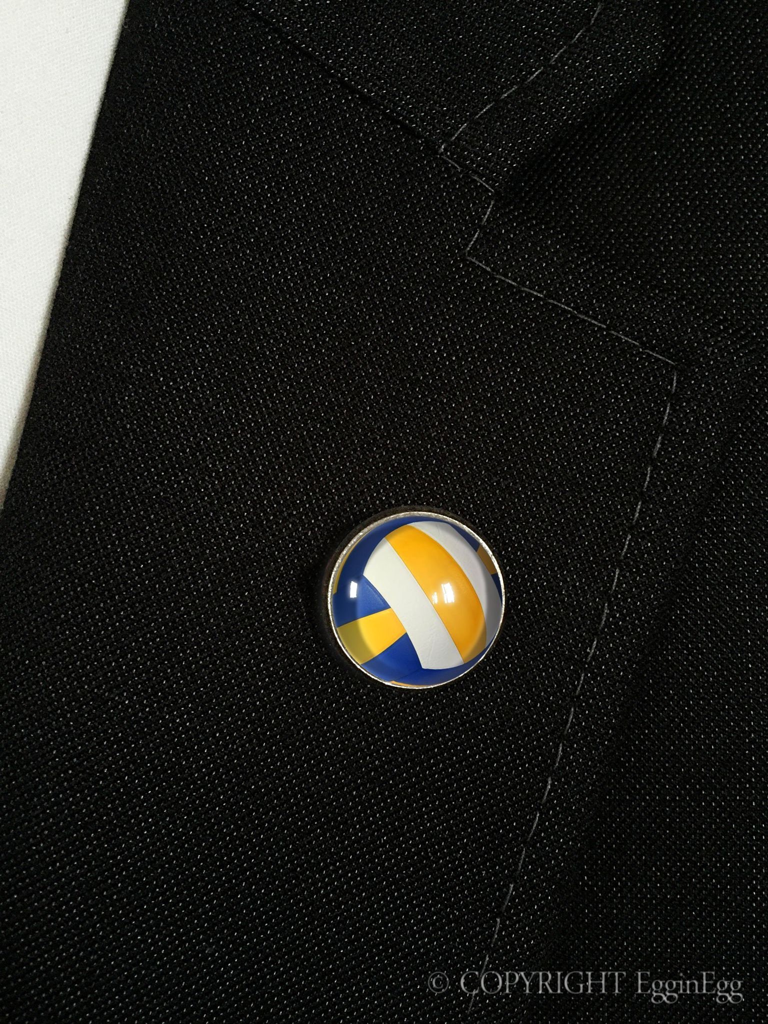 Anstecker Volleyball, 0718Lp von EgginEggMen