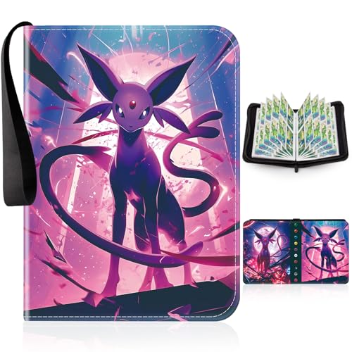 Egmelos Sammelkarten Album, Sammelalbum für Pokemon Karten, 50 Seiten 400 Karten Kapazität, Tragbar Sammelalbum Geschenke für Kinder (A5) von Egmelos