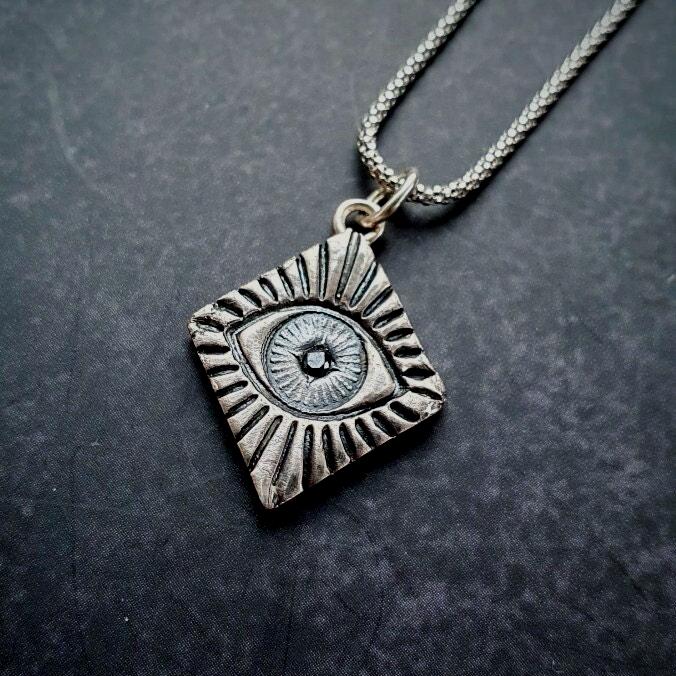 Evil Eye Anhänger Halskette, Schutz All Seeing Schmuck Evil Eye Anhänger Halskette, Schutz All Seeing Schmuck von EgoElements
