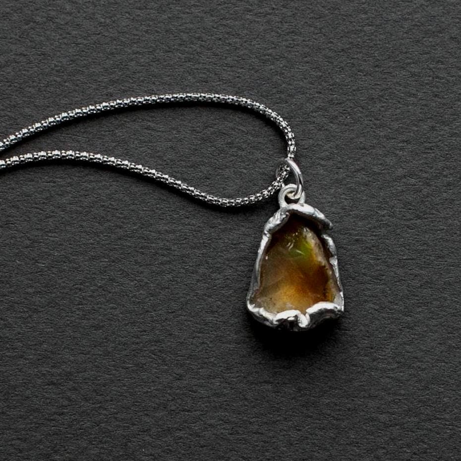 Rohe Opal Halskette, Rauer Anhänger, Feuer Schmuck Geschenk Rohe Opal Halskette, Rauer Anhänger, Feuer Schmuck Geschenk von EgoElements