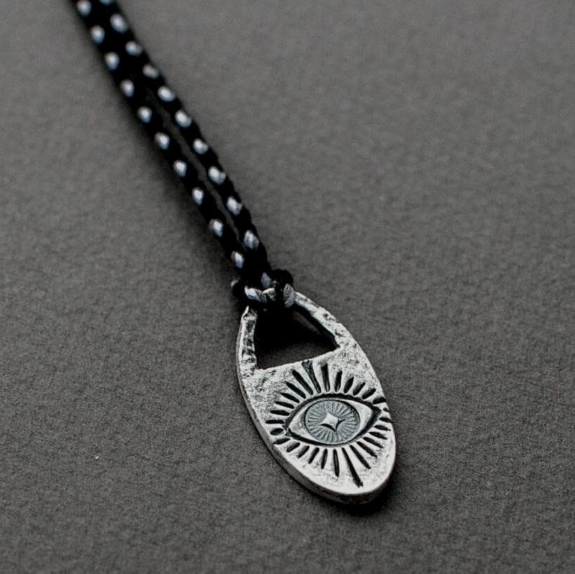 Schutz Amulett Halskette, Evil Eye Anhänger Silber, Witchcraft Talisman Schutz Amulett Halskette, Evil Eye Anhänger Silber, Witchcraft Talisman von EgoElements