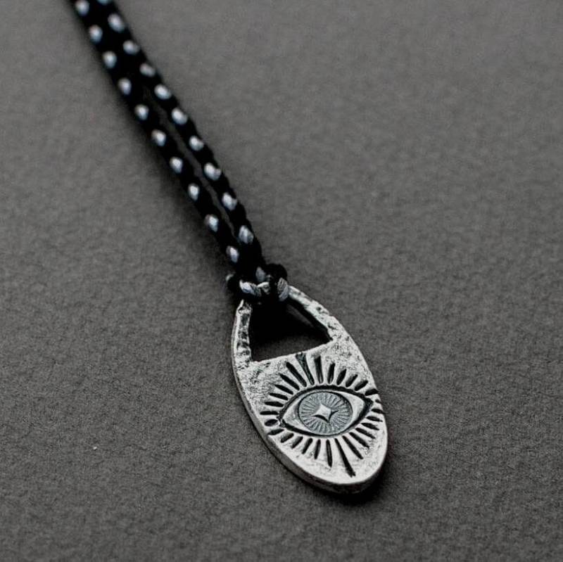 Schutz Amulett Halskette, Evil Eye Anhänger Silber, Witchcraft Talisman Schutz Amulett Halskette, Evil Eye Anhänger Silber, Witchcraft Talisman von EgoElements