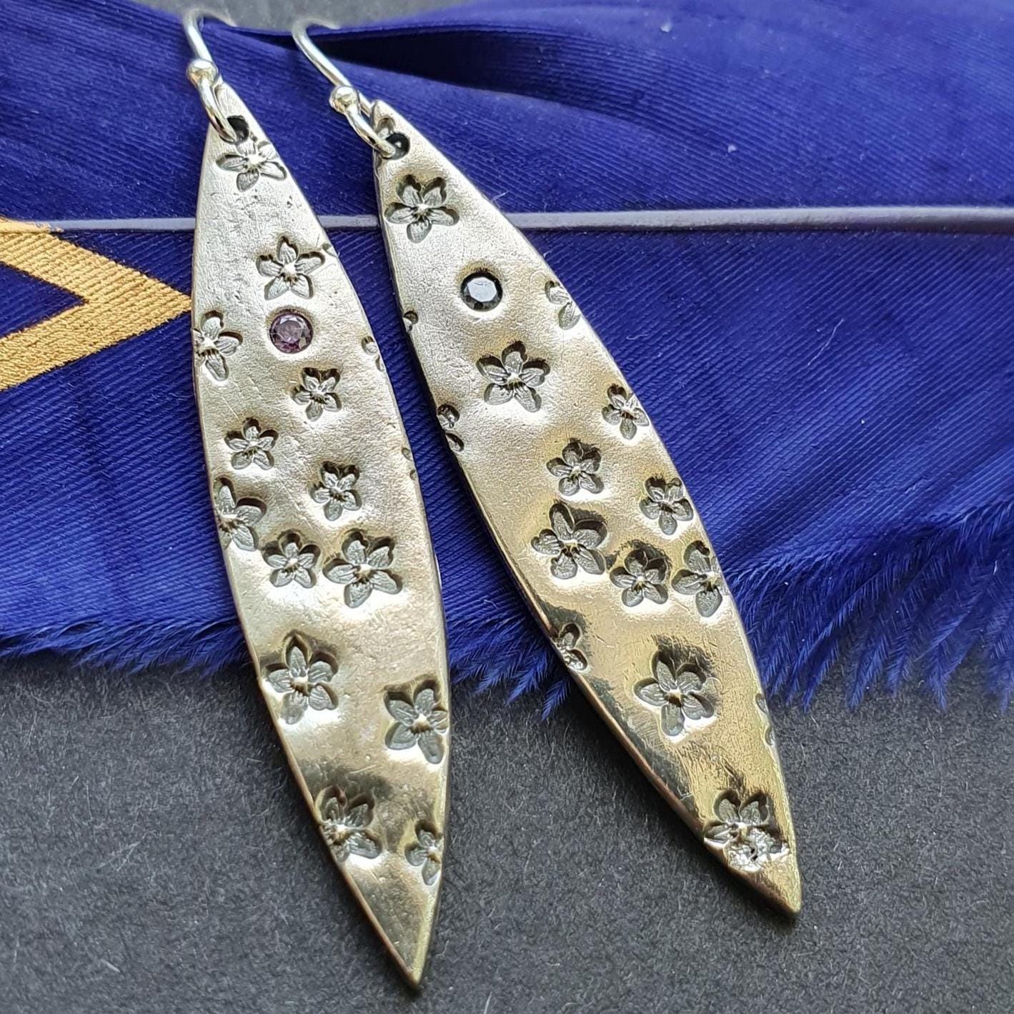 Silber Blumen Ohrringe, Vergissmeinnicht Floral Natur Schmuck, Einzigartiges Geschenk Für Sie Silber Blumen Ohrringe, Vergissmeinnicht Floral Natur Schmuck, Einzigartiges Geschenk Für Sie von EgoElements